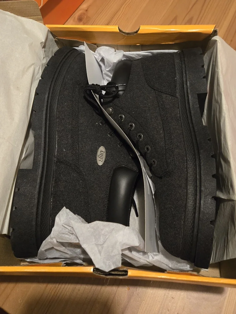 Lugz Men's Charcoal Gray Lace-Up Boots